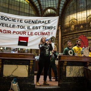 Action d'interpellation de Société Générale, mars 2018