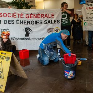 Opération nettoyage géant de Société Générale, septembre 2018