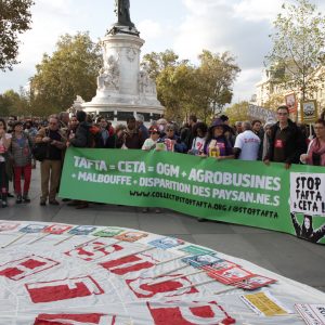 Mobilisation contre le TAFTA et le CETA à Paris
