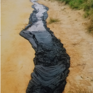 Coulée de pétrole. Source : RENAD.