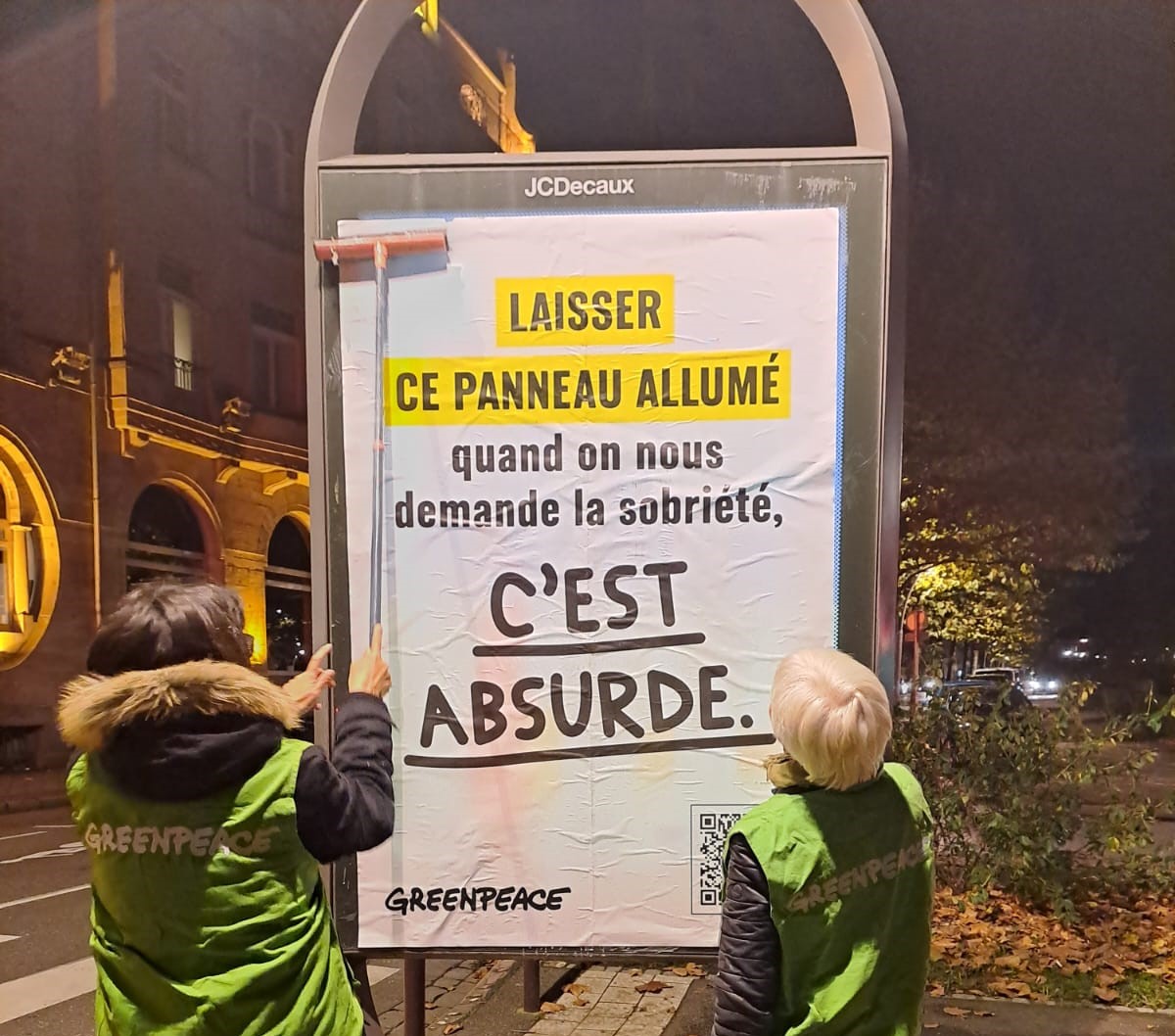 Laisser ce panneau allumé...