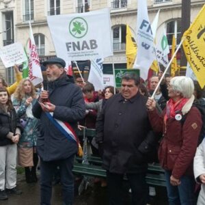 Rassemblement organisé par la FNAB le 7 février à Paris