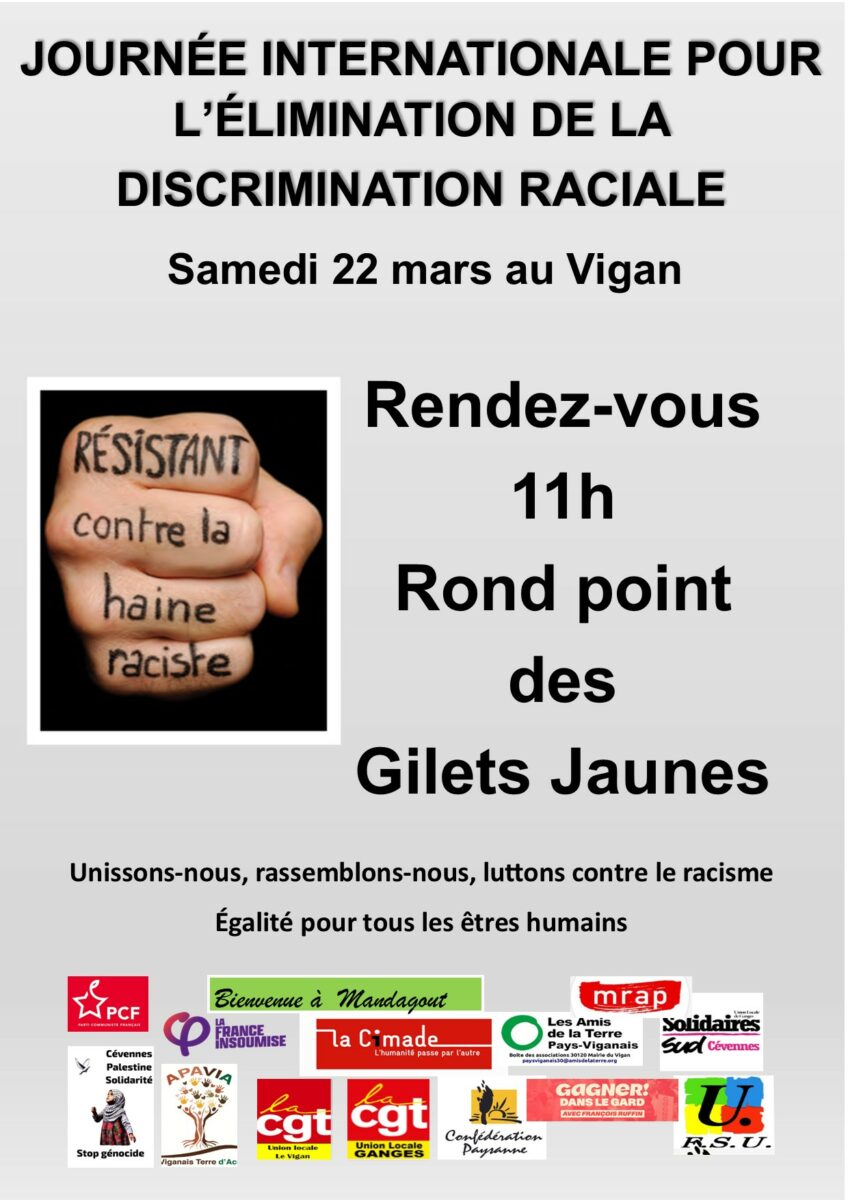 Journée internationale pour l’élimination de la discrimination raciale ...