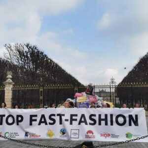 Action stop fast-fashion, le 14 mars 2025 à Paris