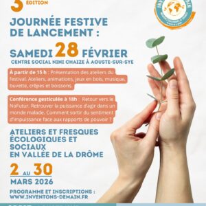Ludiques et participatives, rejoignez-nous pour vivre ces expériences conviviales pour comprendre les enjeux à venir et agir pour le monde de demain que vous souhaitez ! Gratuit ou participation libre ou droits d'utilisation de l'outil selon l'atelier. - 3