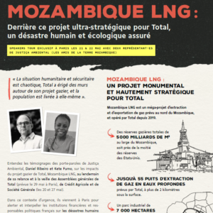 Couverture du dossier presse speakers tour - Relance de Mozambique LNG