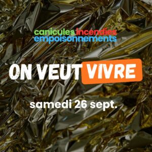 Visuel avec couverture de survie sur laquelle est écrit : 